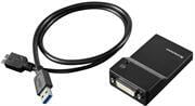 0B47072 Lenovo USB 3.0 to DVI/VGA Monitor Adapter Retail Bo Limited Lifetime Warranty