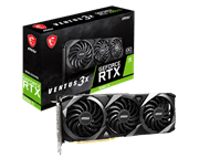 RTX3060TIVENTUS3X8GOCLHR MSI Nvidia GeForce RTX 3060 TI Ventus 3X 8G OC LHR Graphics Card  8GB GDDR6 256bit Memory PCI Epr