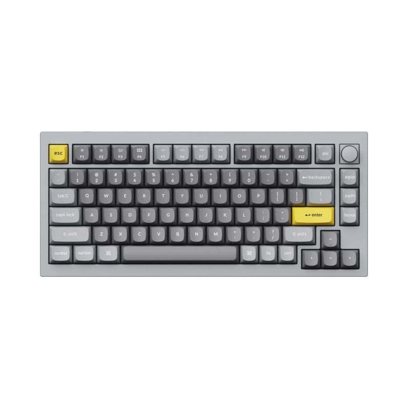 Q1N1Z Keychron Q1 75% Red G Pro Switches Aluminium RGB Wired Keyboard Grey Q1N1Z Keychron Q1 75% Red G Pro Switches Aluminium RGB Wired Keyboard Grey