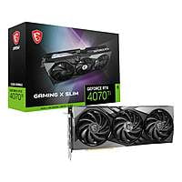 RTX4070TIGAMINGXSLIM12G MSI Nvidia GeForce RTX 4070Ti Gaming X SLIM 12G GDDR6X 256BIT Graphics Card